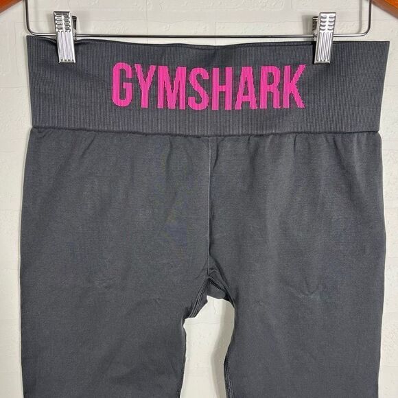 Gymshark Women’s Charcoal Mid Rise Leggings Size Medium - Picture 5 of 8